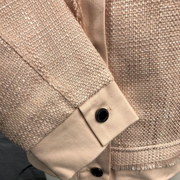 DKNY twill button up pink jacket long sleeve XL - Picture 5 of 11